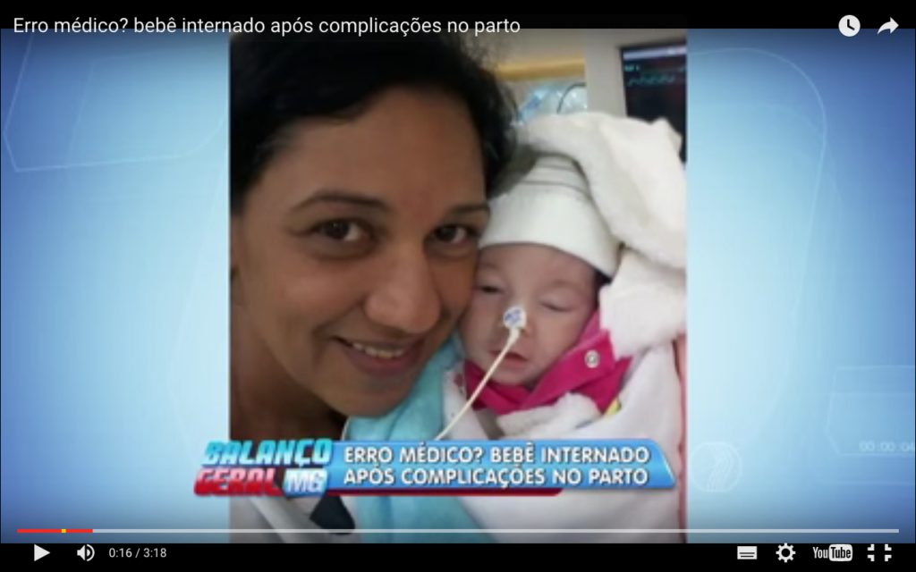 MG bebê é internado após complicações no parto e família suspeita de